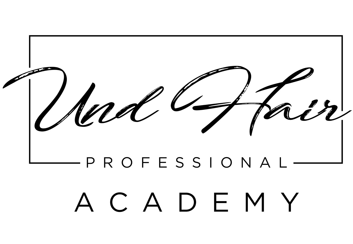 LOGO UND HAIR ACADEMY małeee